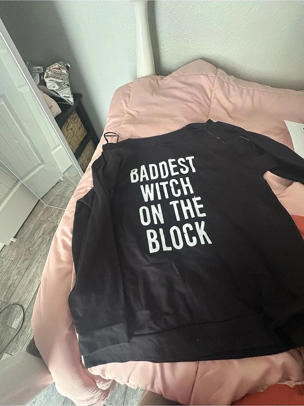 Baddest Witch Graphic Sweatshirt in Black Like New